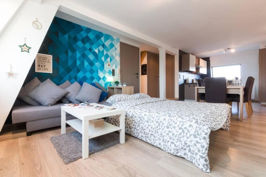 Duplex Appertement Met Zicht Damse Vaart @ Brugge Lägenhet Exteriör bild