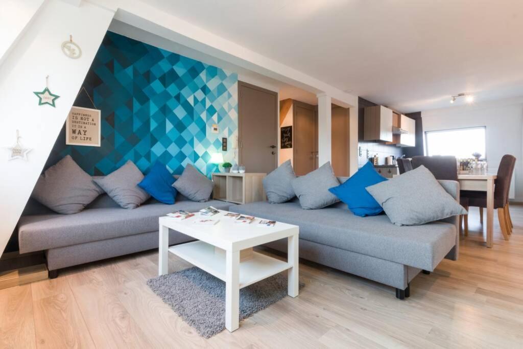 Duplex Appertement Met Zicht Damse Vaart @ Brugge Lägenhet Exteriör bild