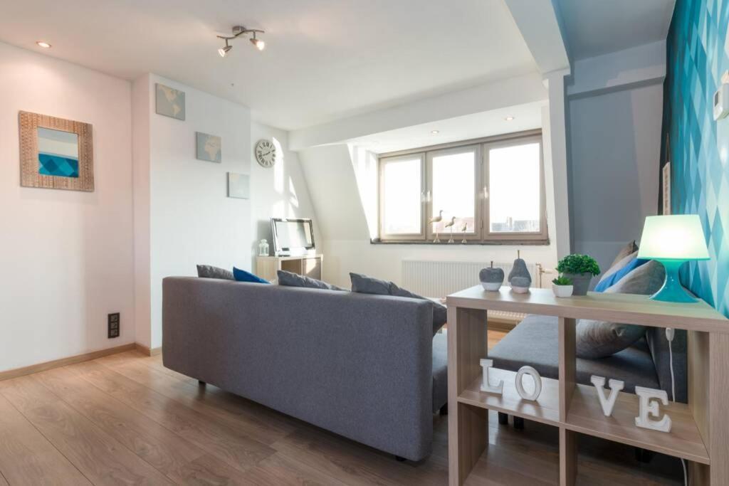 Duplex Appertement Met Zicht Damse Vaart @ Brugge Lägenhet Exteriör bild